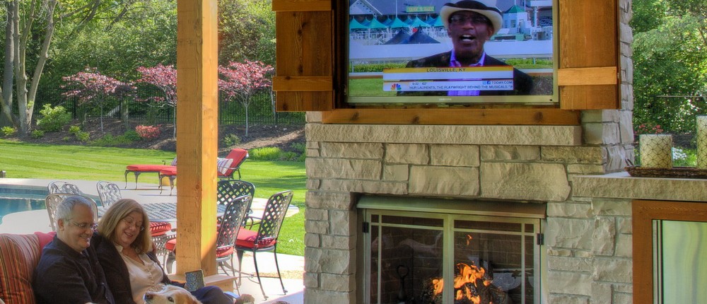 Real Testimonial from Real Clients - Heartlands Home added gorgeous outdoor living space with a McKearn Fireplace as an addition to this Town & Country Home in Missouri