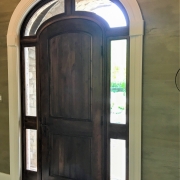 entry door on custom home in st albans