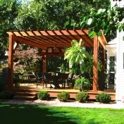 Cedar pergola