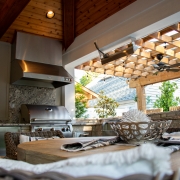 outdoor kitchen grill