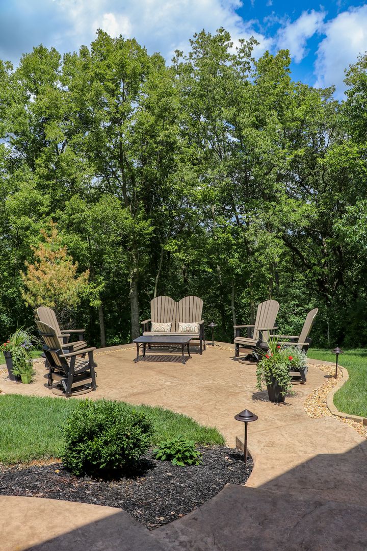 Custom stamped concrete patio