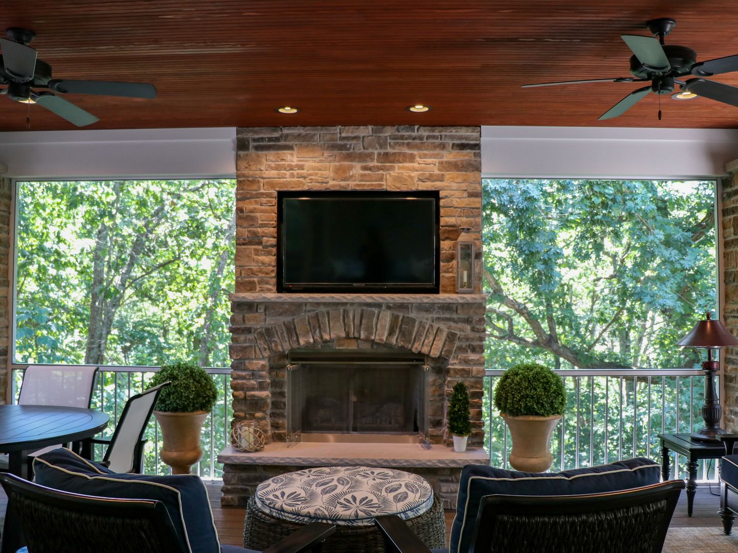 enjoy the best outdoor living space with a TV