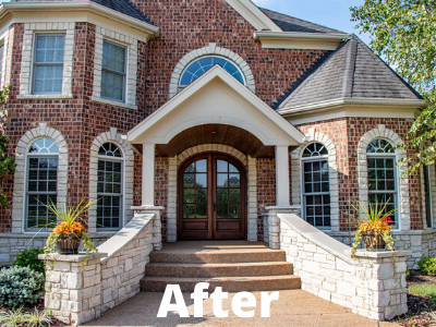 front entrance renovation