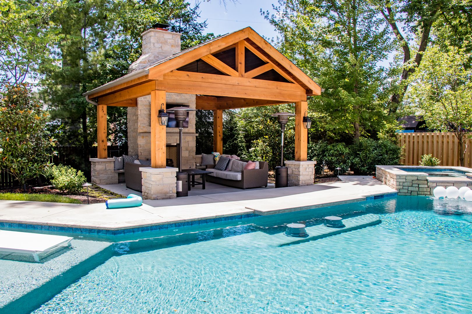 pool side outdoor room