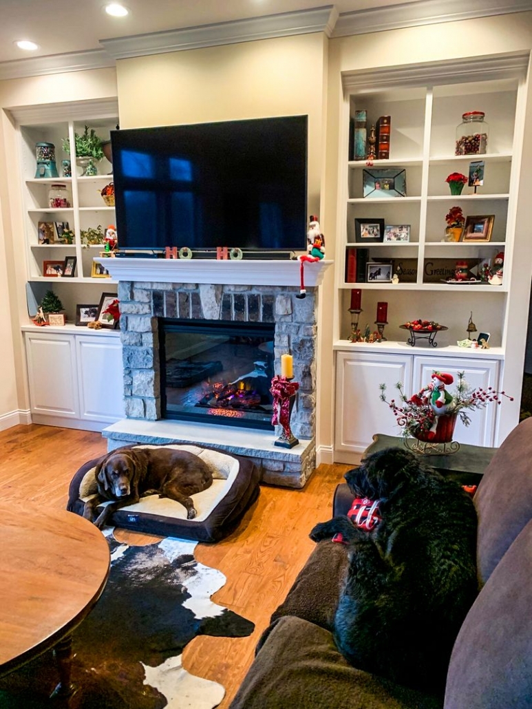 living room fireplace