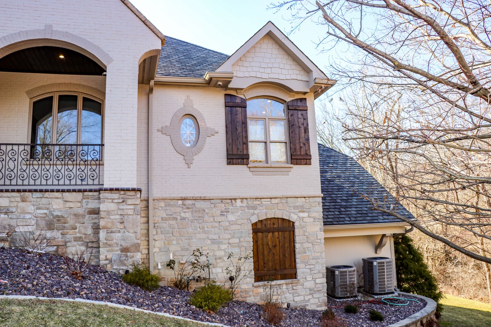 Custom stained shutters